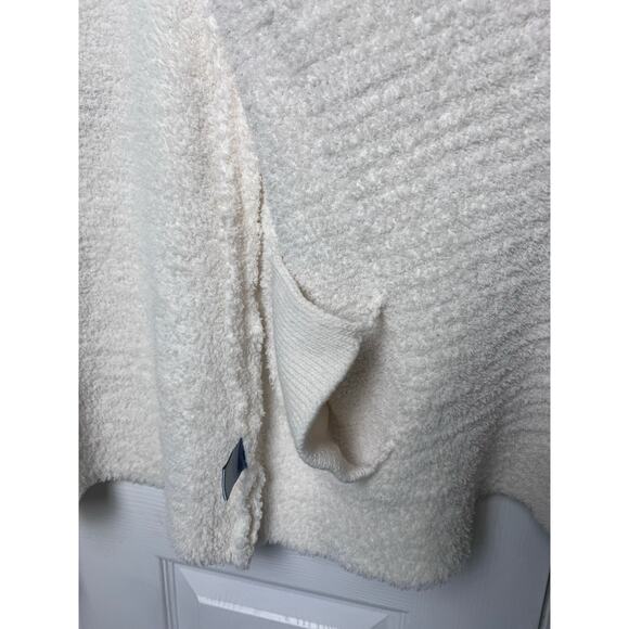 Marled Reunited Clothing Open Front Fuzzy Cardigan w/ Pockets Size Small Cream - Picture 7 of 9